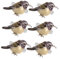 PAMINGONO 6 Stück Serviettenring Vögel Serviettendekor Schnalle Hochzeit Serviettenhalter Bankett Serviettenhalter Vogel Tischdekoration Tischdekoration Vogelförmige Serviettenschnallen