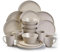 Hi-Gear 16 Piece Melamine Tableware Set with Dinner Plates, Side Plates, Bowls & Mugs, Lightweight and Sturdy, Easy to Clean, Picnic Set, Camping Dinner Set, Outdoor Tableware