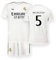 Real Madrid Home Kit Trikot und Shorts Saison 24/25, Bellingham, 12 Years, Replik Shirt Mit Offizieller Lizenz