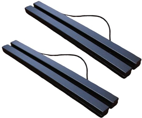 Pasdrucn 2 Stück Magnetisch Posterschiene,Teakholz Bilderrahmen Für Photos,Moderner Magnetischer Holzrahmen Posterleiste, Posterleiste Holzrahmen Bilderleiste Klemmleiste (Schwarz,21cm)