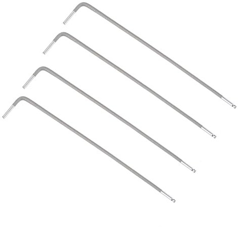 TOP-VIGOR 4Pcs 1.5mm Ball End Hex Key Wrench, L Shaped Long Arm Ball Point Hexagon Keys Allen Key for Household DIY, Professional Machine Repairing