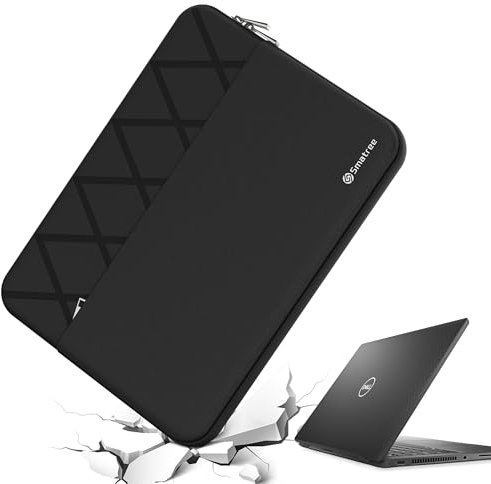 Smatree 14 Zoll Anti-Shock Laptop Sleeve Maßgeschneidert für Dell Latitude 7450 Copilot+PC/7455/7400/7410/7420/7430/7440/9440/9450 Laptop oder 2-in-1, 14 Zoll Dell Latitude Tasche, Schwarz (E413)