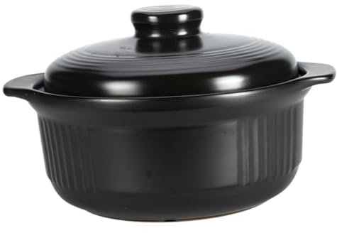 Ciieeo Olla De Cerámica Para Guisar Puchero Porcelana Apta Para Sopas Utensilios De Cocina Para El Hogar