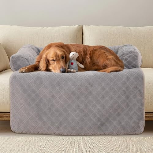 PAWBOSE Hundebett Sofaschutz, Bewuchs Hundedecken, Hundesofa, Sofaschutz, Waschbar und rutschfest Hundekissen Hundecouch für Kleiner Mittelgroße Grosse Hunde