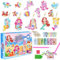 AUNGKWANG 5D Diamond Painting Schlüsselanhänger, 15 Stück DIY Meerjungfrau Diamond Painting Anhänger Ornamente, DiamondPainting Sticker, für Mädchen Kinder Kleinkinder im Alter von 6-12 Jahren