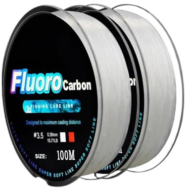 ARMERIAONLINE SINCE 1999 Filo Lenza da Pesca Fluorocarbon per Orata Sarago Surfcasting Bolognese 100 Metri Fluoro Carbon Nylon Size : 0.14