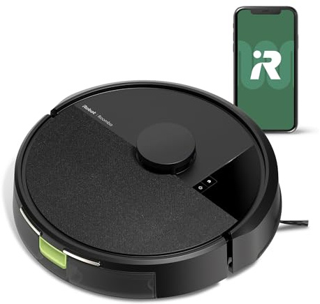 iRobot Roomba 105 Vac Robot Vacuum - Easy to use, Intense Power-Lifting Suction, LiDAR Navigation, Multi-Surface Cleaning, Cleans in Neat Rows, Self-Charging