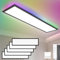 Oraymin 5 x LED Deckenleuchte RGB, 120x30 LED Panel Deckenleuchte Dimmbar mit Fernbedienung, 40W 4800LM Küchen Lampe Decke, Büro Deckenleuchte mit Speicherfunktion, 3000K-6500K Wohnzimmerlampe Modern