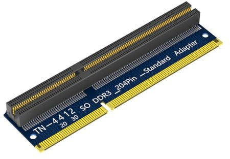 Fegtrtyoa DDR3 Vorwärtsadapterkarte 204Pin 260Pin Standardsteckplatz Speichertester Standard-Adapter für PC Laptop