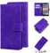 ShuiSu Vegan Leather Wallet Case for Nokia 4.2, Protective Flip Cover with Comfortable Material Dual Magnetic Closure Kickstand Function Card Pockets (TG1) -Purple
