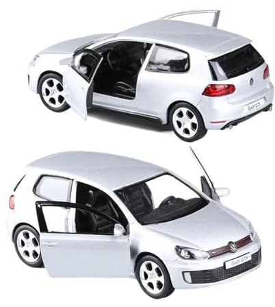 1:36 Für Golf 6 GTI Simulation Legierung Auto Modell Sammlung Ornament Dekoration Druckguss Fahrzeuge Modell(Silver)