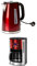 Russell Hobbs 23210-70 Bouilloire Luna Rouge Solaire, 1, 7L Rouge chromé 1, 7 Litre, 2400 + Russell Hobbs 23240-56 Cafetière Luna Rouge Solaire, Programmable, 1, 8L Rouge chromé 1, 8 Litre, 1000