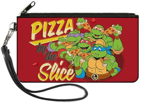 Buckle-Down Damen Zip Wallet Ninja Turtles Small Geldbörse, Mehrfarbig, 16.5 cm x 8.89 cm