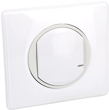 LEGRAND - Interrupteur Connecté à Option Variateur pour Installation Céliane With Netatmo - Interrupteur à Câbler - Avec Plaque - Laqué Blanc