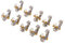 FITYLE 6.35mm 1/4''Mono Prise Audio Jack Connecteur Femelle Panneau De Montage à Souder 10pcs - Mono Prise