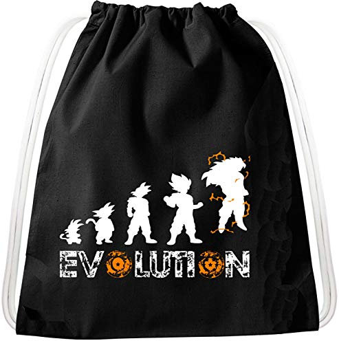 Evolution Goku Dragon Rucksack Tasche Turnbeutel Sport Jute Beutel, Rucksack
