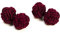 1 Paar Manschettenknöpfe Seidenknoten Knoten Knötchen Bordeauxrot einfarbig hochwertig Stoffknoten Cufflinks Gentleman Umschlagmanschette Manschette dehnbar London Style