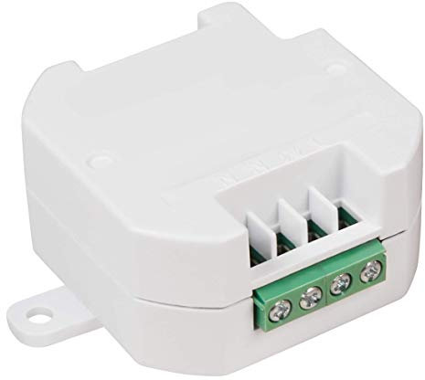 McPower Funk-Empfänger Comfort | 2300W | ersetzt herkömmliche Schalter | 433 MHz | bis 150 m Reichweite | Unterputz | LED geeignet | Smart Home