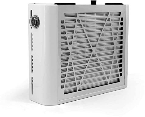 Aspirateur Ongles pour Manucure, Aspirateur Table Ongle Puissant, Aspirateur Poussiere Ongle Professionnel Manucure, Blanc