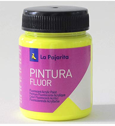 PINTURA FLUORESCENTE AL AGUA COLOR AMARILLO CANARIO