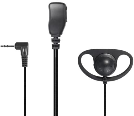 Hoornie Cuffie radio a forma di D, per Motorola TLKR/Motorola Talkabout. TLKR-T61, TLKR-T62, TLKR-T72, TLKR-T80, TLKR-T81, TLKR-T82, TLKR T92 H2O, XT185