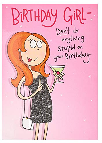 UK Greetings Birthday Card for Her/Girl - Funny Design