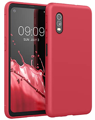 kwmobile Hülle für Samsung Galaxy Xcover Pro TPU Case - Handyhülle unterstützt kabelloses Laden, Flexible Schutzhülle, gummiertes Cover in Klassisch Rot