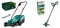 Bosch 06008A6071 Electric Lawnmower ARM 3200 – Amazon Edition & Bosch 06008C1H71 Electric Grass Trimmer EasyGrassCut 23- Corded Electric (280 Watt, cutting diameter 23 cm, in carton packaging), Green