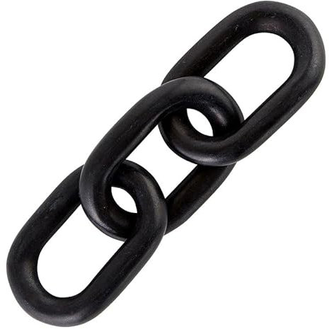 Santa Barbara Design Studio Chain Link Décor, Black, 13 x 4-Inch