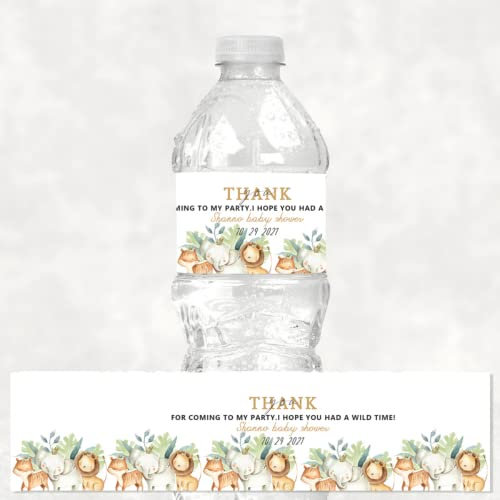 Etiquetas adhesivas personalizadas para botellas de agua, nombre personalizado para niños, niñas, baby shower, suministros para botellas (C)