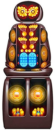 HSRG Full Body Massage Chair Pad with Heat, Shiatsu Neck and Back Massager with 20 Massage Balls, Vibration Kneading Massage Seat Cushion, for Relieve Neck, Back, Waist, Legs Pain