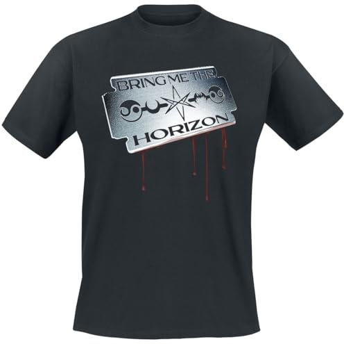 Bring Me The Horizon T Shirt Razor Blade Band Logo Official Unisex Black XXL