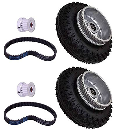 ZIUTPDAX 2 stücke 200X50mm Elektrische Skateboard Gear Motor LKW Räder Kit für Longboard Off Road Board Pully Rad