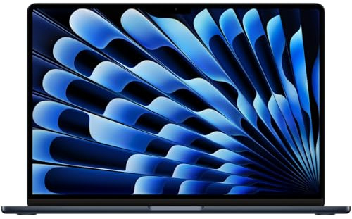 2023 Apple MacBook Air with Apple M2 Chip with 8-Core CPU/10-Core GPU (15-inch, 8GB RAM, 256GB SSD Storage) (QWERTY English) Midnight (Renewed)