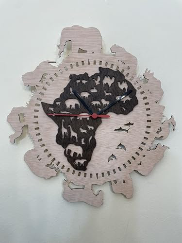 Große XL Wanduhr (Afrika)