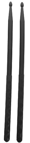 Toyvian 1paar Schlagzeugstöcke Leichte Percussion Drumsticks Für Anfänger Und Geeignet Für Elektronische Und Traditionelle Trommeln Schwarz Mit Rutschfestem Griff