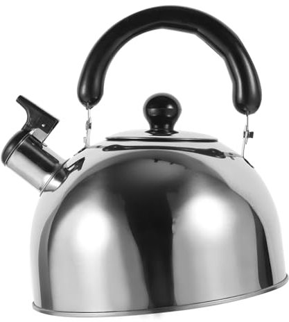 VINTORKY Vajilla 304 Estufa De Tetera De Café Estufa Tetera Verter Jarra De Agua Para Acampar Calentador De Gas Para Acampar Cafeteras Jarra De Té Caldero Colgado Alta Capacidad 3l Cafetera