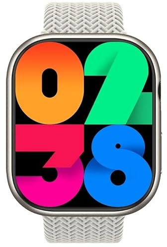 RUQIU ChatGPT - Reloj inteligente original HK9 PRO MAX de 2.02 pulgadas, NFC Compass Series 9, impermeable, GPS, Bluetooth, llamadas, música, reloj inteligente para hombre (gris)