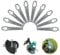 ACTOYS Rasentrimmer Messer Metall, 10 Stück Ersatzmesser Rasentrimmer, Rasentrimmer Messer, Ersatzmesser für Rasenmäher, Rasentrimmer Messer Metall Ersatzmesser-Set, Rasentrimmer Zubehör für Rasen-A