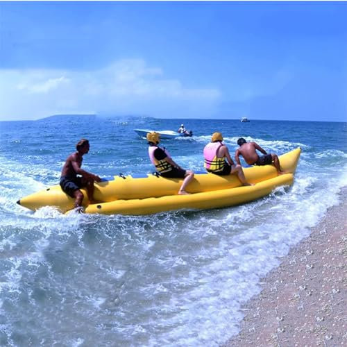 Xuyliy Schleppschlauch Zum Surfen, Aufblasbares Bananenboot, Schleppschlauch Für See Nach Boot, Schleppschlauch Für Bootfahren Und Wassersport, Schlauchboot Für Wassersport,6 People