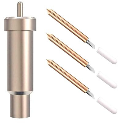 JDCMEI Premium Feinschnittklinge mit Gehäuse, Tiefenschneidemesser Messerklinge 30/45/60 Grad Ersatzklingen Kompatibel mit Cricut Maker, Maker 3, Air 3, Air 2, Air, One, Explore 3