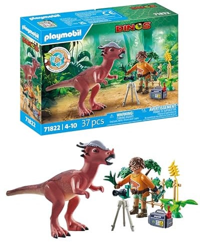 PLAYMOBIL | Dinos | Observación de Stygimoloch | Set de Juego de Dinosaurios | Juguete de Aventura para niños y niñas a Partir de 4 años | 71822