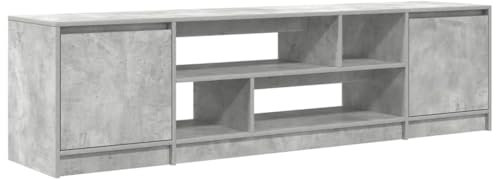 vidaXL TV-Schrank Betongrau 188,5x41x50 cm Holzwerkstoff, TV-Ständer, TV-Lowboard, TV-Tisch, TV-Sideboard, TV-Möbel, Fernsehschrank, Lowboard