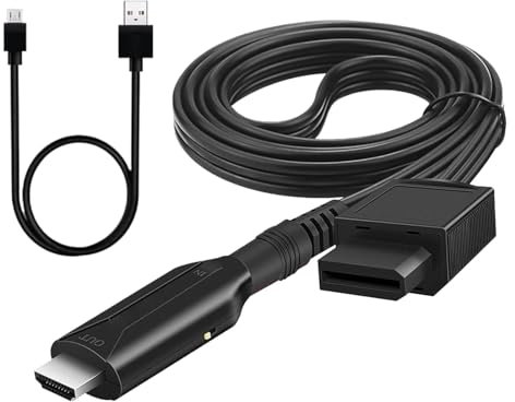 Nybhyjka 1080P Spielekonsolen-Adapter, Spielekonsolen-Konverter - 1080P High-Definition-TV-Display-Adapter | 1M schwarzer LCD-Monitor-Adapter, benutzerfreundlicher Projektor-Konverter für HDTVs