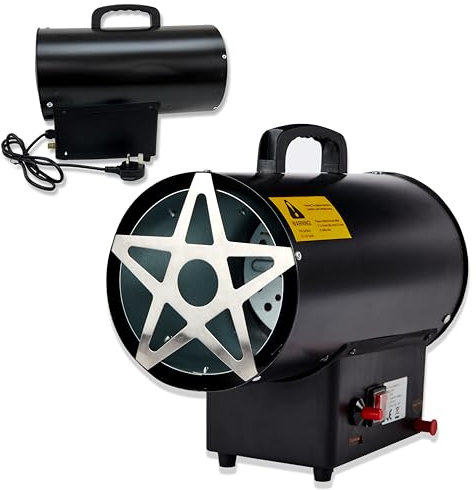 Industrial Portable LPG Gas Heater – Powerful Propane Space Heater for Workshop, Garage, Office & Large Rooms 15KW & 30KW (15Kw)