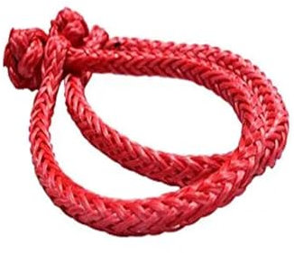 Lot de 2 manilles Souples Rouges de 4 mm x 90 mm for remplacer Les manilles métalliques conventionnelles for la Voile, l'escalade, Le Camping et la récupération