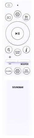 Replacement AH81-15439A AH81-15047A AH81-15498A AH81-17332A Sound Bar Remote Compatible with Samsung Home Theater Soundbar HWC400/ZA HWB550/ZA HWB650/ZA HWS50B/ZA HWB53C/ZA HWB53M/ZA HWB63C/ZA
