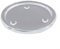 Set di piatti rotondi in vetro per candele e sottobicchieri, per uso decorativo ed eleganza domestica (L)