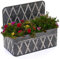 marko Gardening Galvanised Planters Garden Hanging Balcony Wall Mounted Flowers Metal Plant Pots (Hanging Tray Planter)