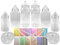 8 Empty Plastic Sweet Jars, 2 Tongs and 50 Bags, 11 Colours to Choose from - Simply add Sweets to Create Your Sweet Table (Red)